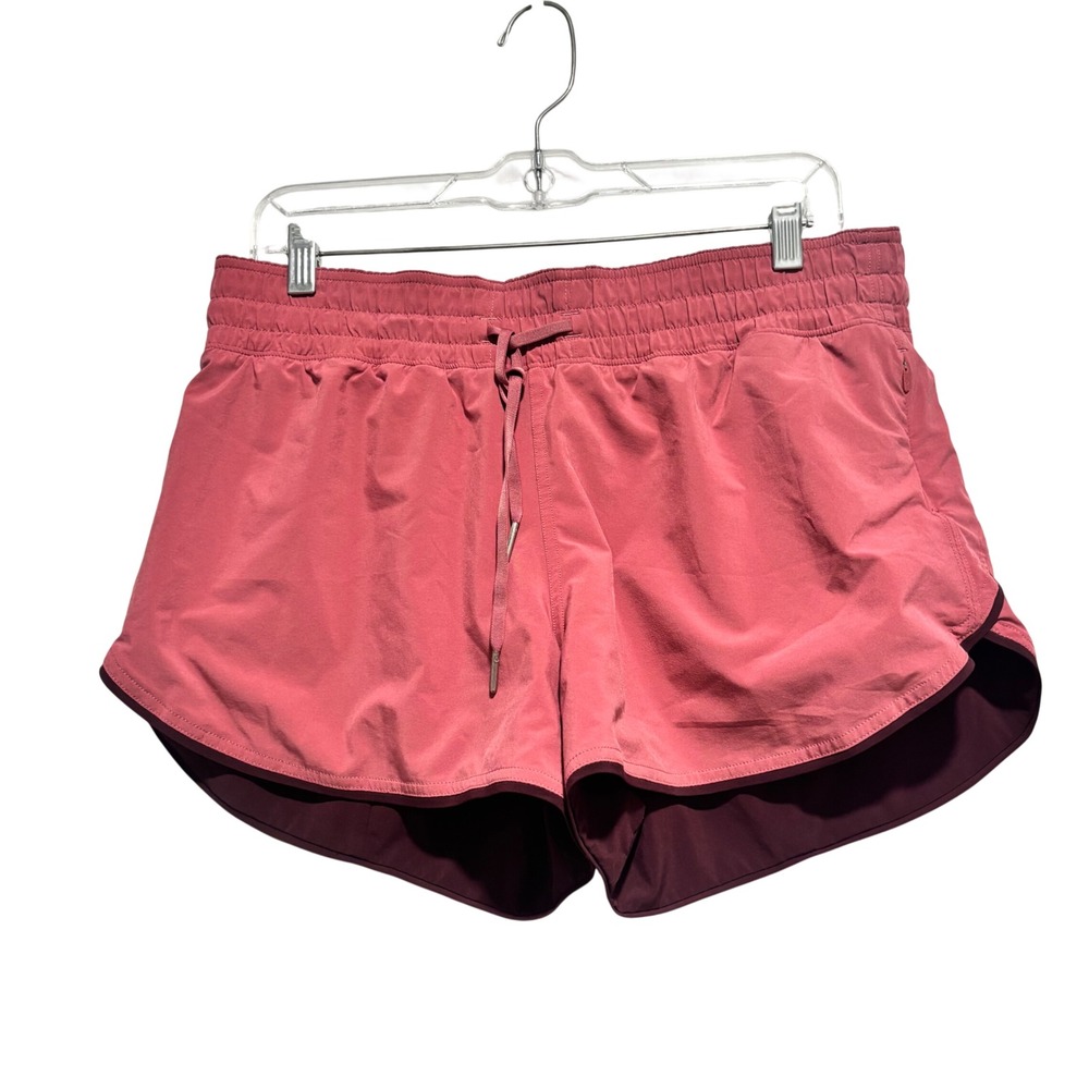 Lululemon Choose a Side Reversible Short Pink Burgundy Womens Size 10 Athletic